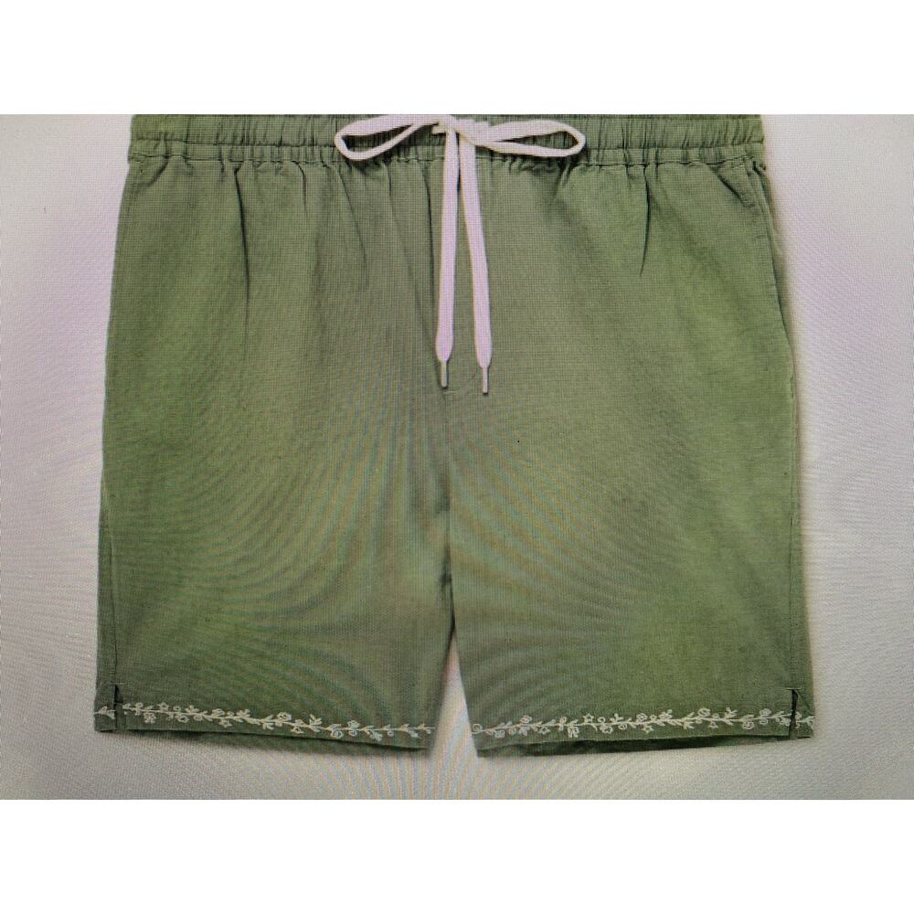 NWT Corridor New York mens straight leg embroidered drawstring shorts - Picture 2 of 9